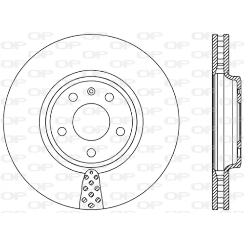 Brzdový kotúč OPEN PARTS BDR2412.20