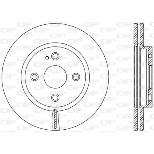 Brzdový kotúč OPEN PARTS BDR2490.20