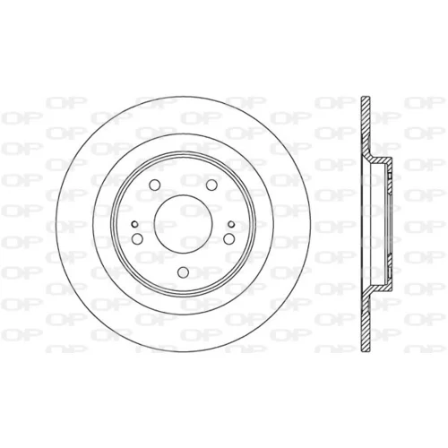 Brzdový kotúč BDR2715.10 (OPEN PARTS)