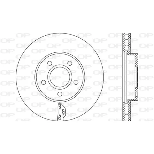 Brzdový kotúč OPEN PARTS BDR2739.20