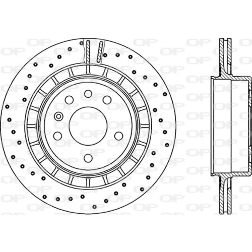 Brzdový kotúč OPEN PARTS BDRS2242.25