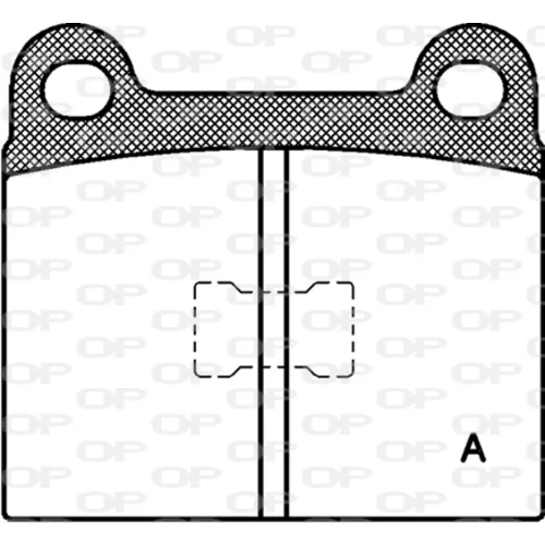Sada brzdových platničiek kotúčovej brzdy OPEN PARTS BPA0017.00