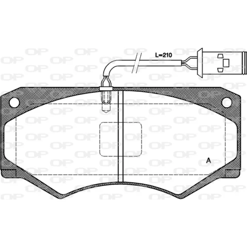 Sada brzdových platničiek kotúčovej brzdy OPEN PARTS BPA0047.52