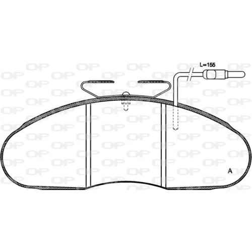 Sada brzdových platničiek kotúčovej brzdy OPEN PARTS BPA0048.02
