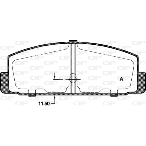 Sada brzdových platničiek kotúčovej brzdy OPEN PARTS BPA0179.30