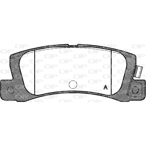 Sada brzdových platničiek kotúčovej brzdy OPEN PARTS BPA0214.02