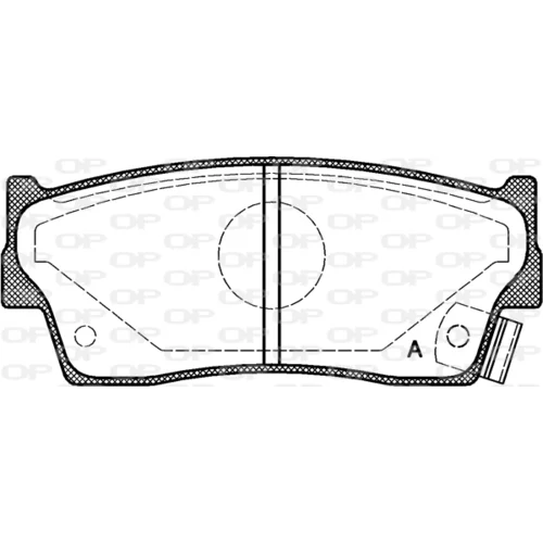 Sada brzdových platničiek kotúčovej brzdy OPEN PARTS BPA0289.02