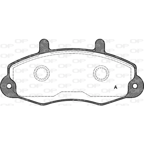 Sada brzdových platničiek kotúčovej brzdy OPEN PARTS BPA0391.00
