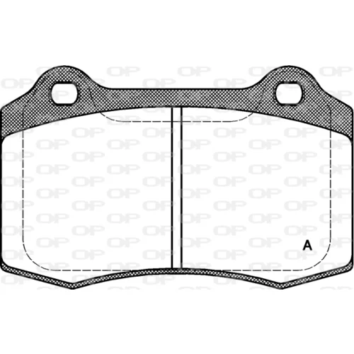 Sada brzdových platničiek kotúčovej brzdy OPEN PARTS BPA0434.30