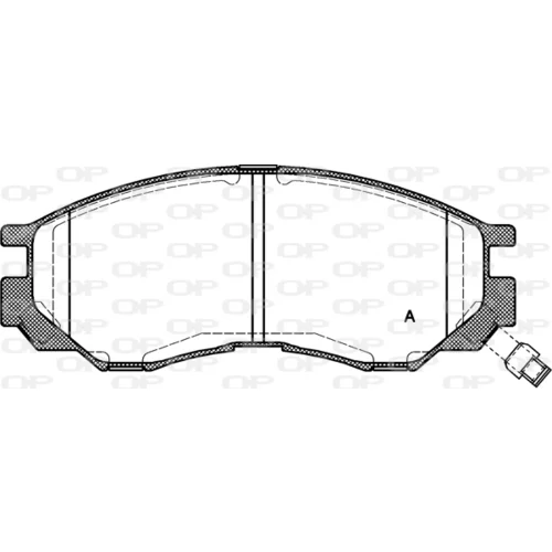 Sada brzdových platničiek kotúčovej brzdy OPEN PARTS BPA0583.00