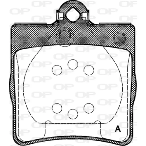Sada brzdových platničiek kotúčovej brzdy OPEN PARTS BPA0678.00