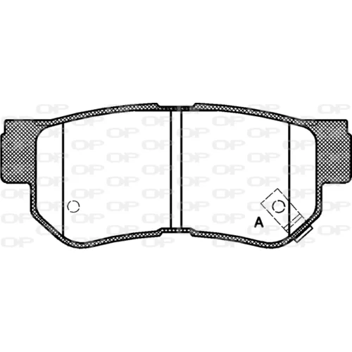 Sada brzdových platničiek kotúčovej brzdy OPEN PARTS BPA0746.12