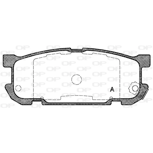 Sada brzdových platničiek kotúčovej brzdy OPEN PARTS BPA0853.02