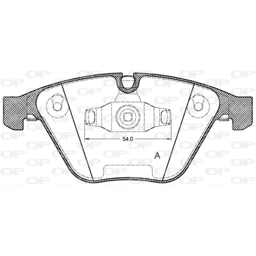 Sada brzdových platničiek kotúčovej brzdy OPEN PARTS BPA0857.10