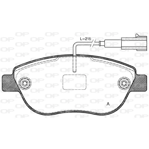 Sada brzdových platničiek kotúčovej brzdy OPEN PARTS BPA0859.11