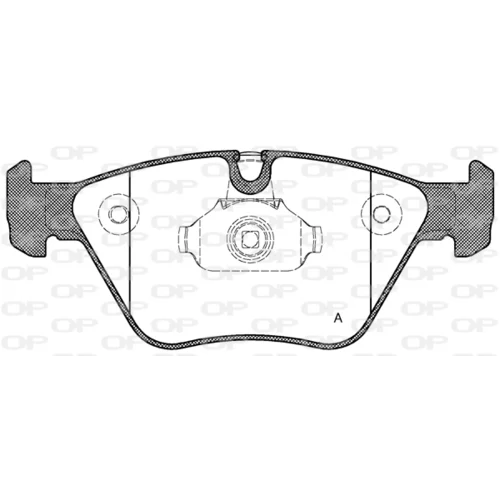 Sada brzdových platničiek kotúčovej brzdy OPEN PARTS BPA0963.00