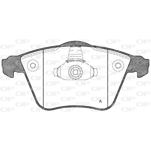 Sada brzdových platničiek kotúčovej brzdy OPEN PARTS BPA0964.20