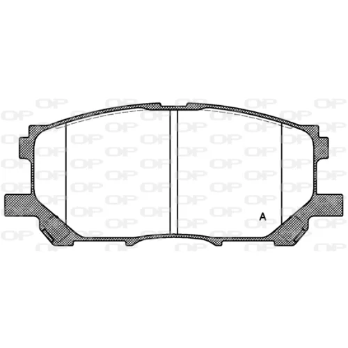 Sada brzdových platničiek kotúčovej brzdy OPEN PARTS BPA1039.00