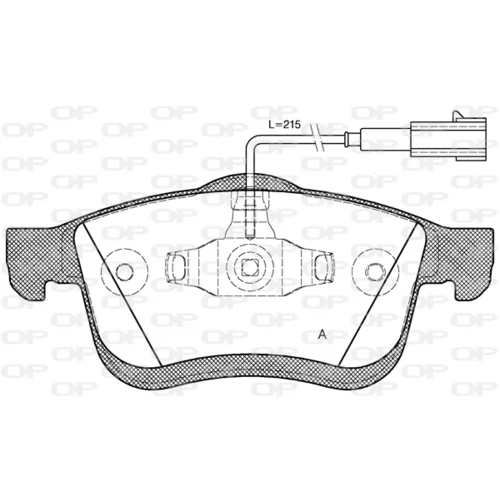 Sada brzdových platničiek kotúčovej brzdy OPEN PARTS BPA1183.22