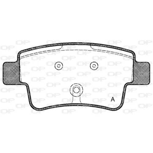 Sada brzdových platničiek kotúčovej brzdy OPEN PARTS BPA1198.00