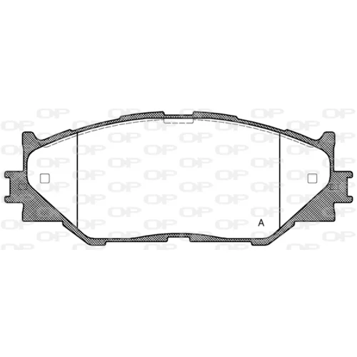 Sada brzdových platničiek kotúčovej brzdy OPEN PARTS BPA1201.00