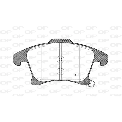 Sada brzdových platničiek kotúčovej brzdy OPEN PARTS BPA1249.22