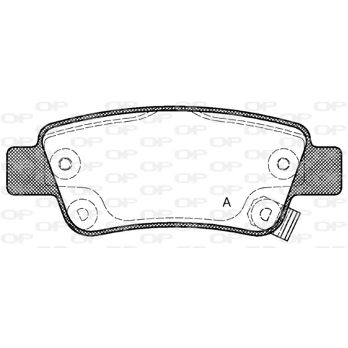 Sada brzdových platničiek kotúčovej brzdy OPEN PARTS BPA1290.02