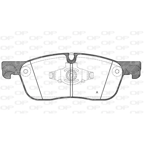 Sada brzdových platničiek kotúčovej brzdy OPEN PARTS BPA1633.00