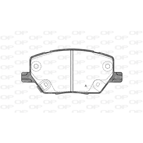 Sada brzdových platničiek kotúčovej brzdy OPEN PARTS BPA1640.02