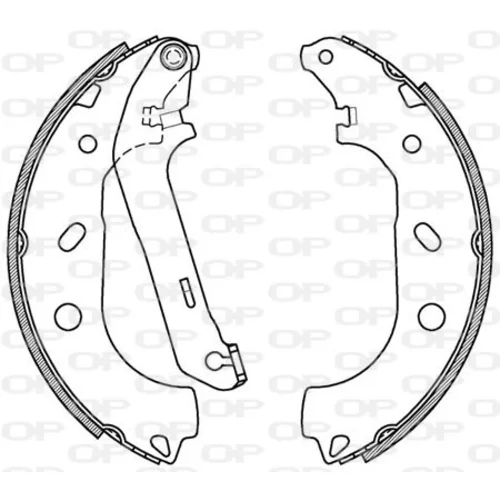 Sada brzdových čeľustí OPEN PARTS BSA2090.00
