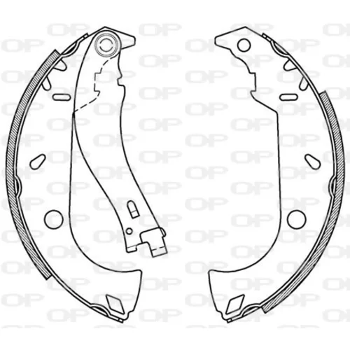 Sada brzdových čeľustí OPEN PARTS BSA2095.00