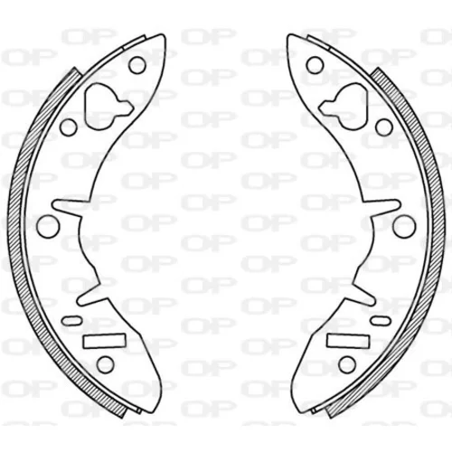 Sada brzdových čeľustí OPEN PARTS BSA2123.00