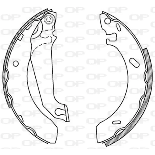 Sada brzdových čeľustí OPEN PARTS BSA2133.00