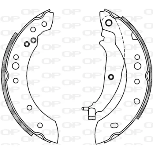Sada brzdových čeľustí OPEN PARTS BSA2227.00