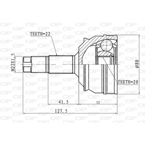 Sada kĺbov hnacieho hriadeľa OPEN PARTS CVJ5011.10