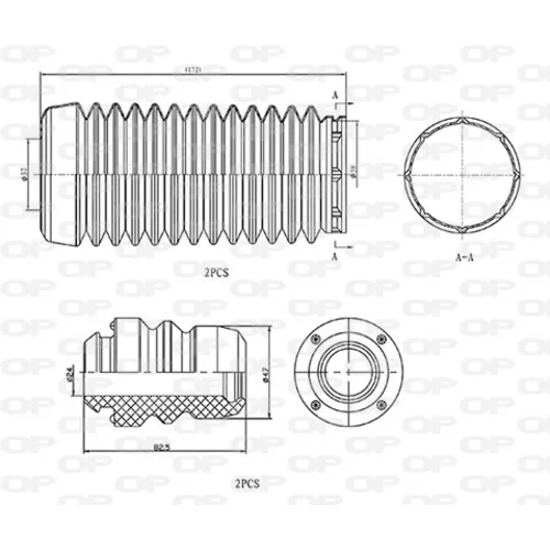 Ochranná sada tlmiča proti prachu OPEN PARTS DCK5010.04