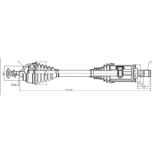 Hnací hriadeľ OPEN PARTS DRS6486.00