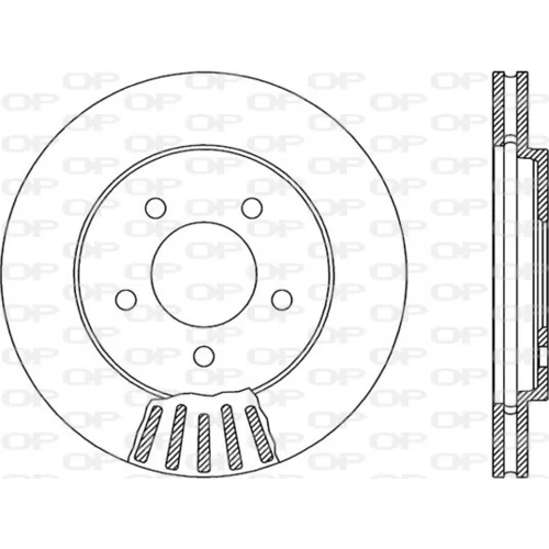 Brzdový kotúč OPEN PARTS BDA1871.20