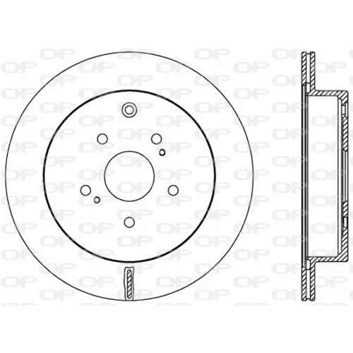 Brzdový kotúč OPEN PARTS BDA2568.20