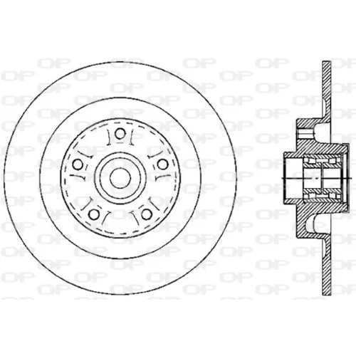 Brzdový kotúč OPEN PARTS BDA2602.30