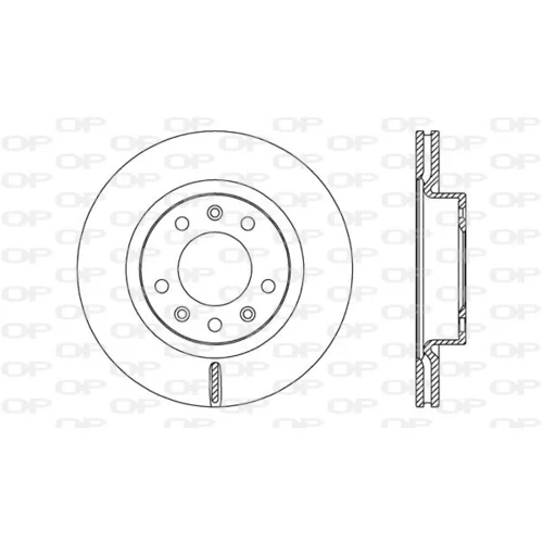Brzdový kotúč OPEN PARTS BDA2724.20