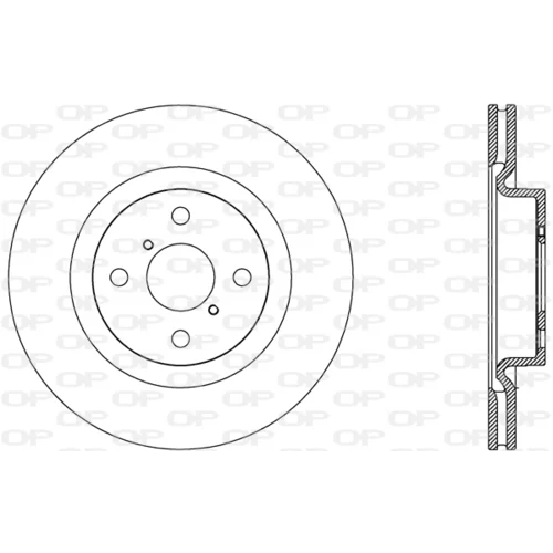 Brzdový kotúč OPEN PARTS BDA2805.20