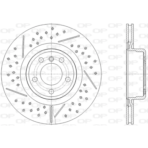 Brzdový kotúč OPEN PARTS BDA2810.20