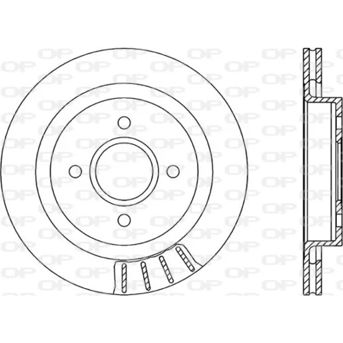 Brzdový kotúč OPEN PARTS BDR1178.20