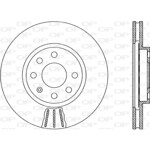Brzdový kotúč OPEN PARTS BDR1880.20