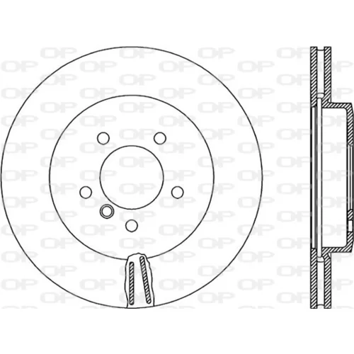 Brzdový kotúč OPEN PARTS BDR1881.20