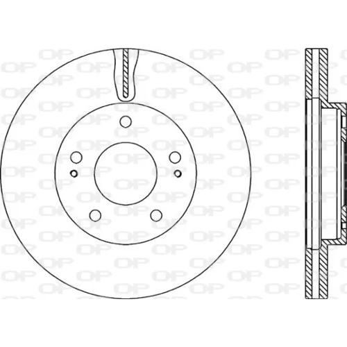 Brzdový kotúč OPEN PARTS BDR2205.20