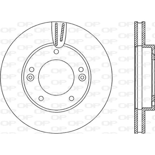Brzdový kotúč OPEN PARTS BDR2240.20