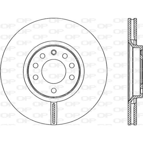 Brzdový kotúč OPEN PARTS BDR2301.20