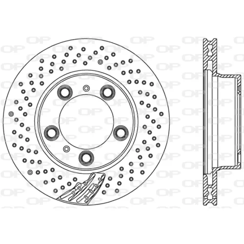 Brzdový kotúč OPEN PARTS BDR2500.25